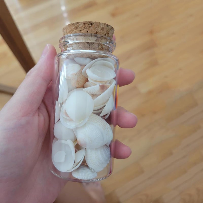 EWEIGEER 4 pcs 120ml Small Glass Jars with Cork Lids,Halloween Rainbow Candy Glass Bottles,Vials Jars,Cute Storage Jar,Wishing Bottle 47x90mm(1.85x3.55inch) - Image 3
